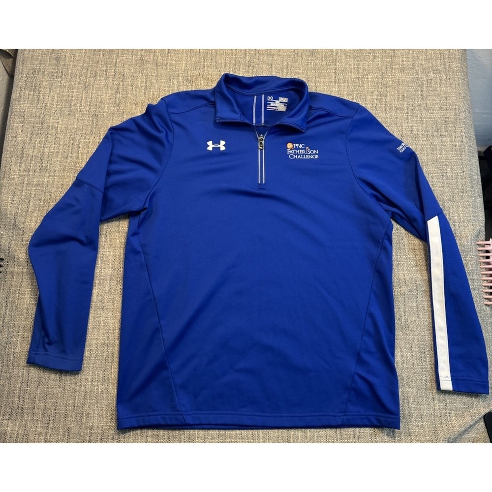 Under‎ Armour Mens Med Pullover PNC Father Son Challenge Quarter Zip Long Sleeve